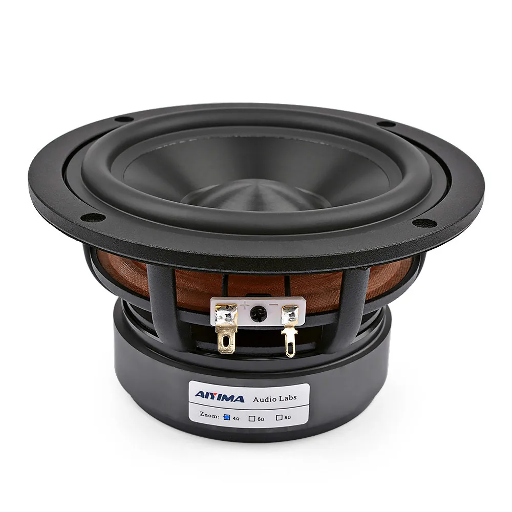 Aiyima 5.25 Pollici Audio Midrange Bass 2.0 Altoparlanti Driver 60W 30 Core Woofer Hifi Altoparlante Libreria Home Theater