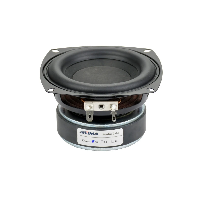 Aiyima 1Pc 4 Pollici Hi-Fi 8Ohm / 4Ohm Subwoofer Altoparlante Audio Super Bass Woofer Altoparlanti Ad Alta Potenza 40W