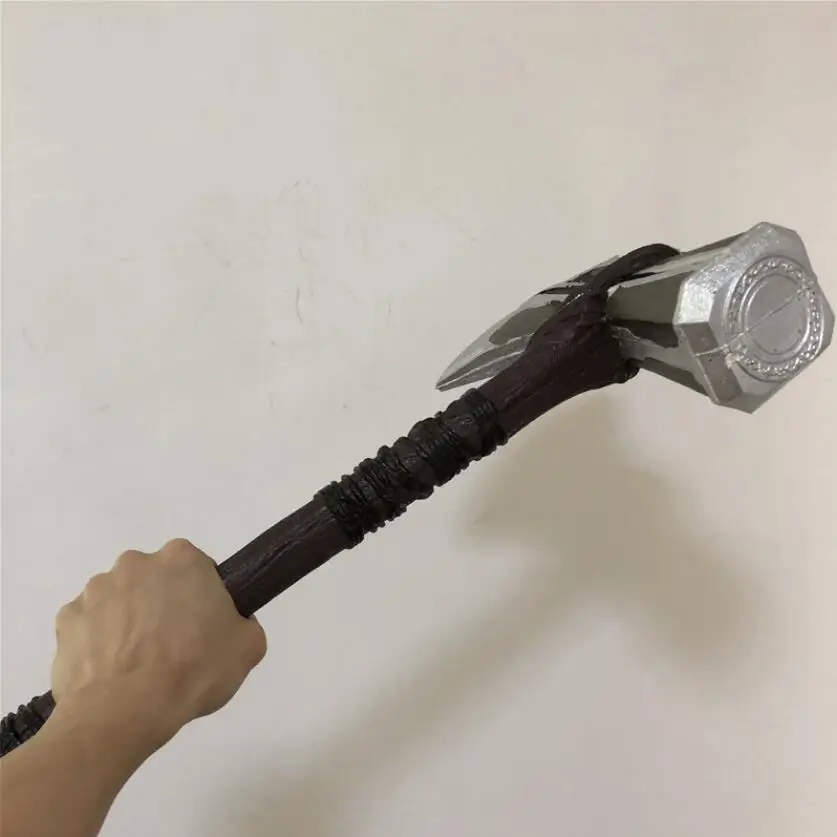 Thunder Hammer Ax Cosplay Storm Breaker Hammer War Arma Prop Ax 1:1 Regalo Costume Film 73Cm