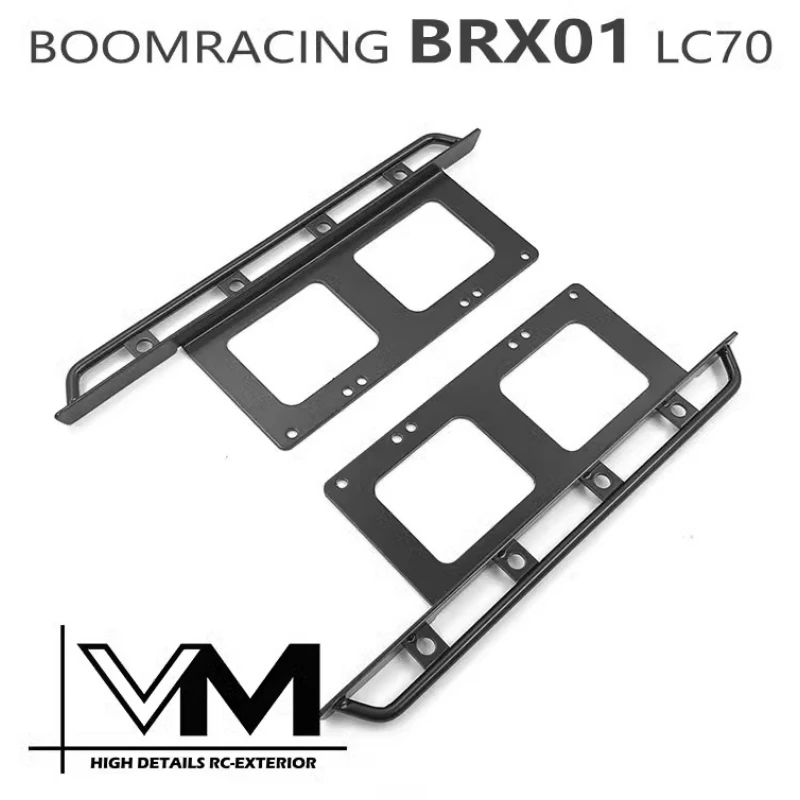 Metal Tube Pedal Boom Racing 1/10 Kit Telaio Radiocomandato 4Wd Con Kit Corpo Rigido Killerbody Lc70 Per Brx01