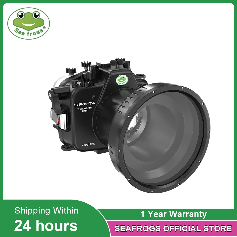 Custodia Subacquea Per Fujifilm X-T4 40M/130Ft Custodia Subacquea Per Fotocamera Con Vetro 6 "Port.18 Piatto-55Mm 16-50Mm 16-55Mm