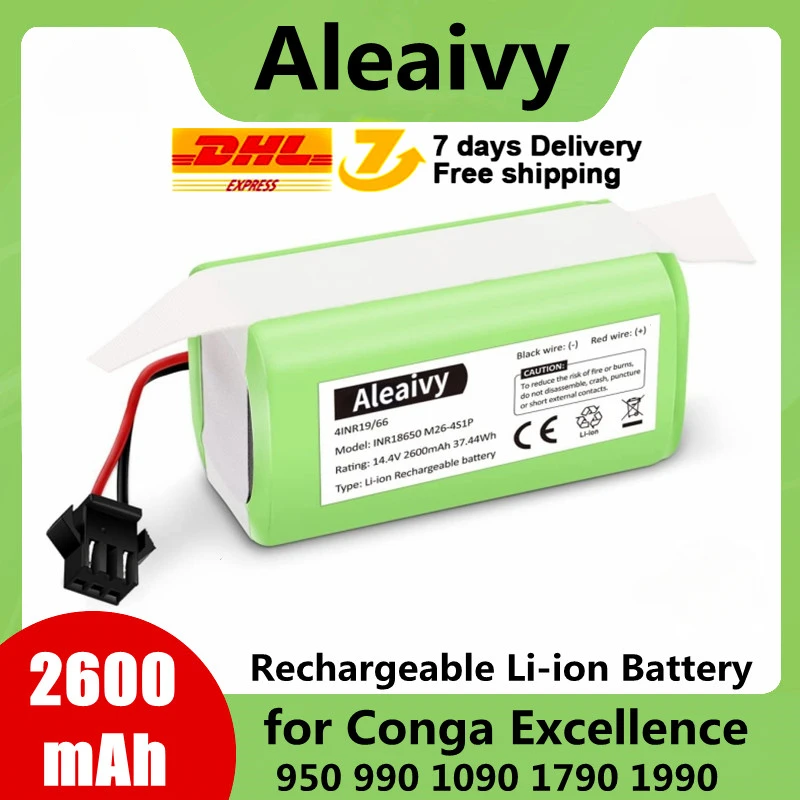 Batteria Di Ricambio 14.4V 2800Mah Compatibile Con Ecovacs Deebot N79 N79S Dn622 Ed Eufy Robovac 11,11S,12,15C,15T,35C,G10 Hybrid