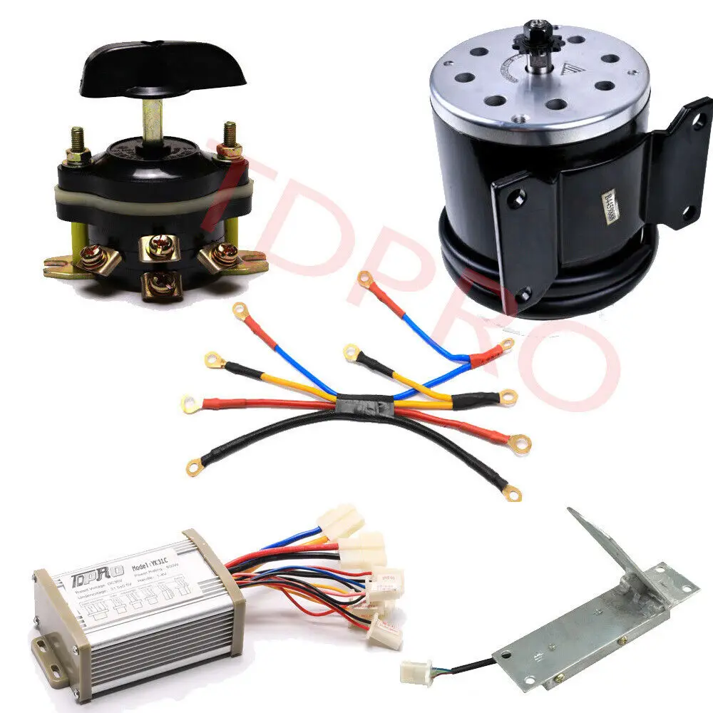 Kit Pedale Controller Motore Elettrico A Spazzola Tdpro 36V 800W Per Scooter Atv Quad Go Kart