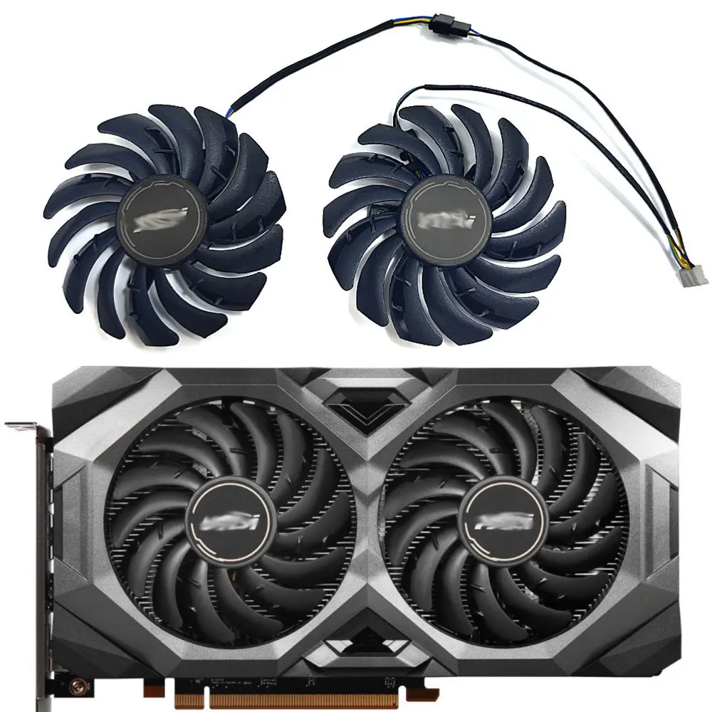 Nuova Ventola Gpu 87Mm 4Pin Muslimex Rx 5700 5700 Xt Mech, Per Ventola Di Raffreddamento Della Scheda Grafica Msi Rx 5600 Xt Mech Chx 5700 5700 Xt Mec
