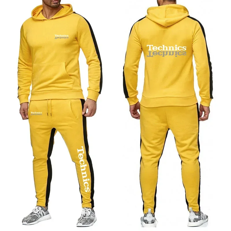 Technics 2024 Men'S Dj 1200 Giradischi Music New 2 Pezzi Tute Felpe Pullover Felpe Con Cappuccio Abbigliamento Sportivo Abiti Casual