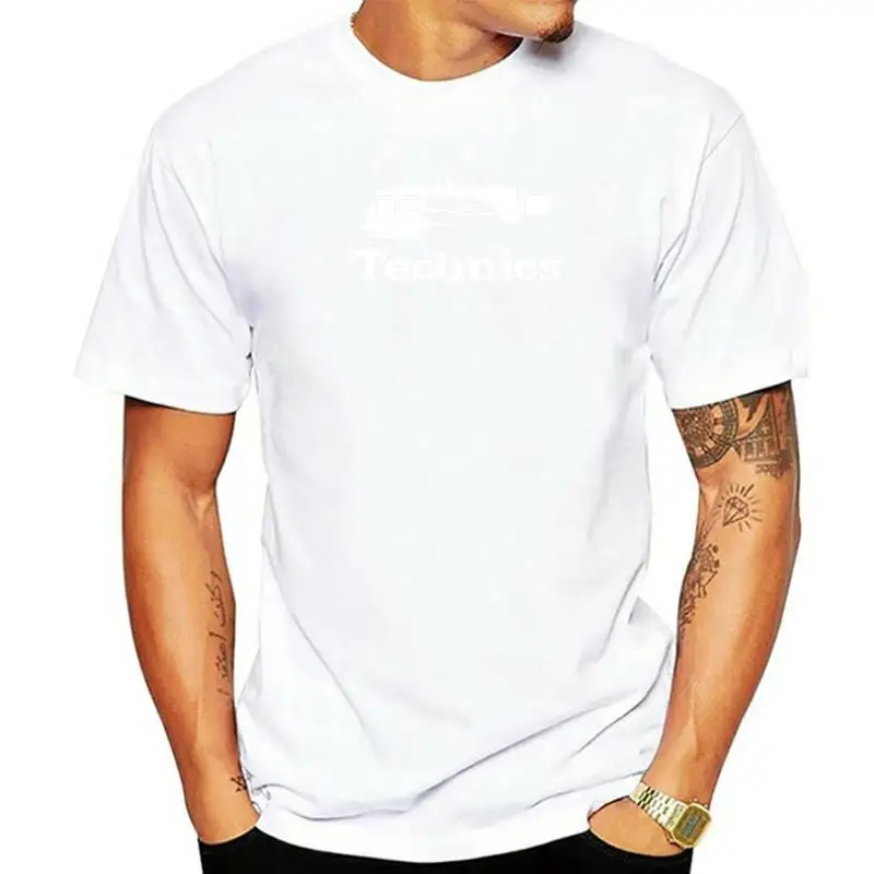 Technics Logo Dj 1200 Giradischi Music - Custom Mens T-Shirt Nera Tee Fashion Tee Shirt