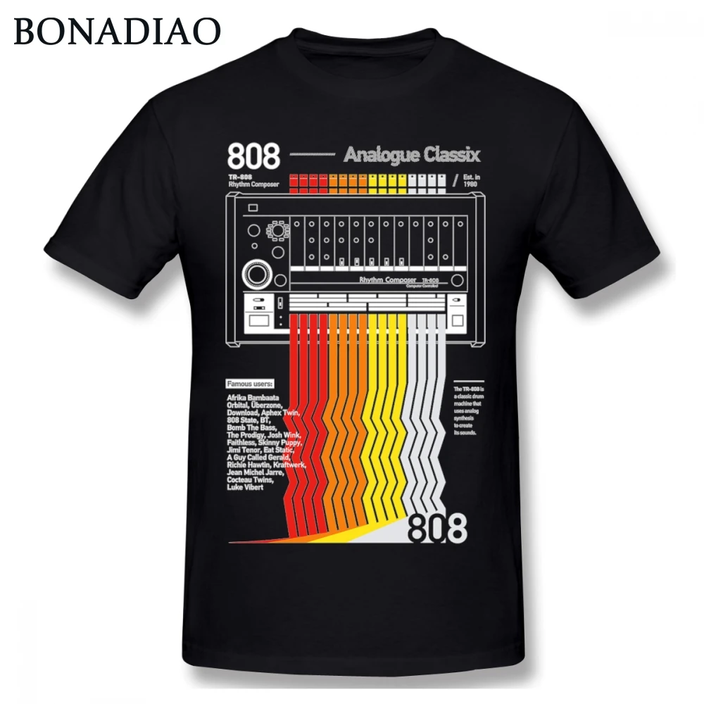 Hipster Analogico Classix Roland Tr 808 T Shirt Uomo Spedizione Gratuita Homme T-Shirt All'Ingrosso