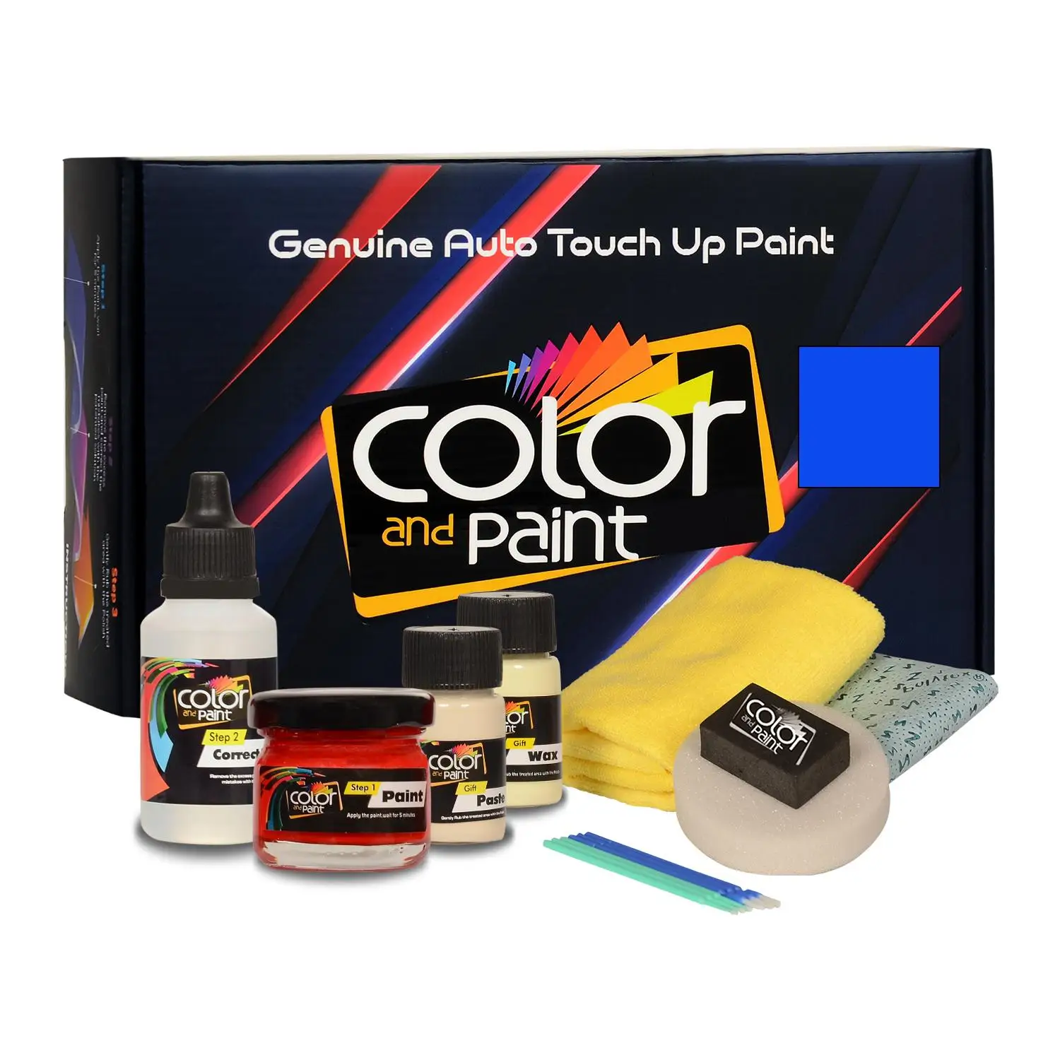 Colore E Vernice Compatibili Con American Motors Automotive Touch Up Paint - Caribean Blue Dark Met - 51 W22-Basic Care