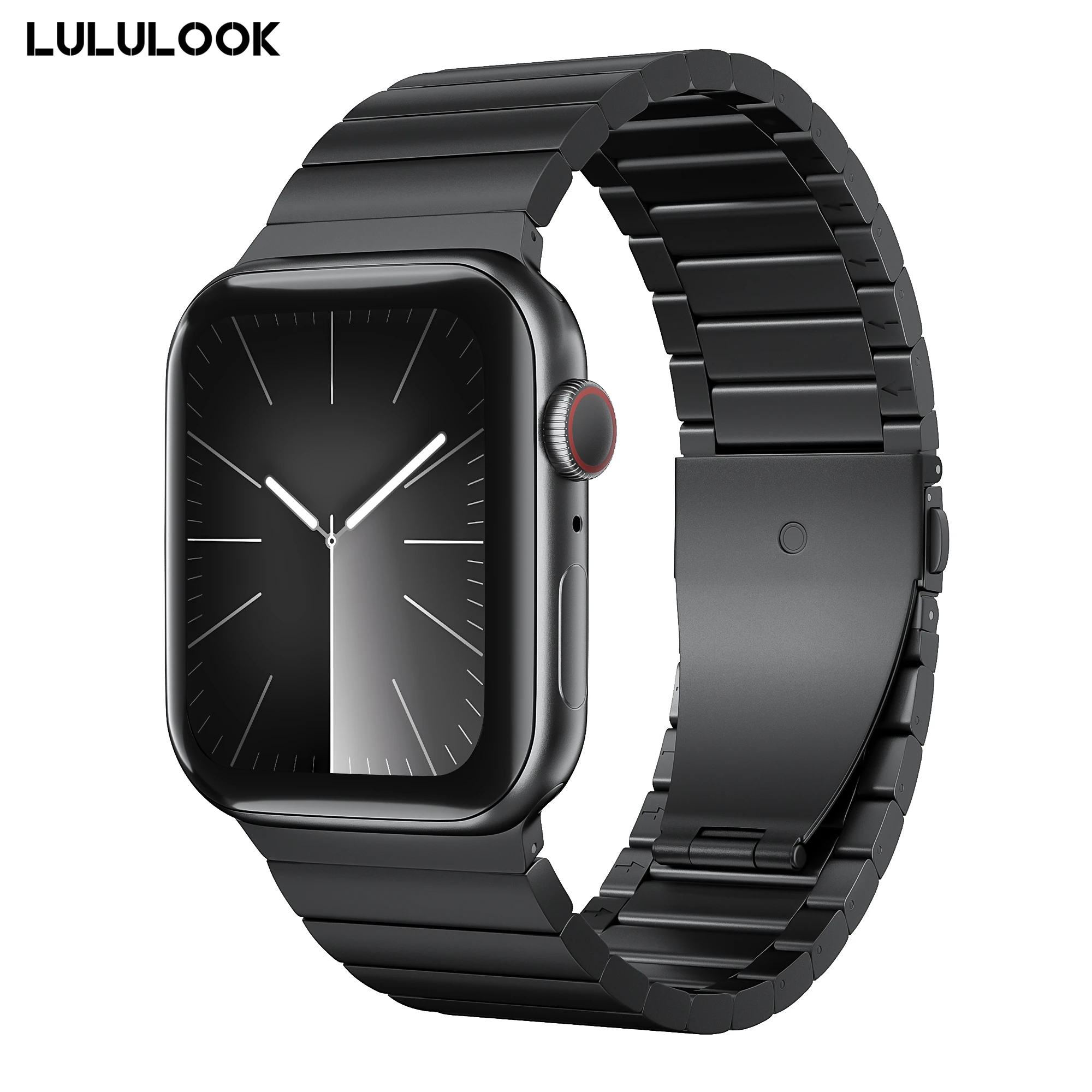 Cinturino Lululook Per Apple Watch Ultra, Cinturino In Metallo Titanio 49/45/44/42Mm Per Apple Watch Ultra 2 /Series 9/8/7/6/Se/5/4/3/2/1
