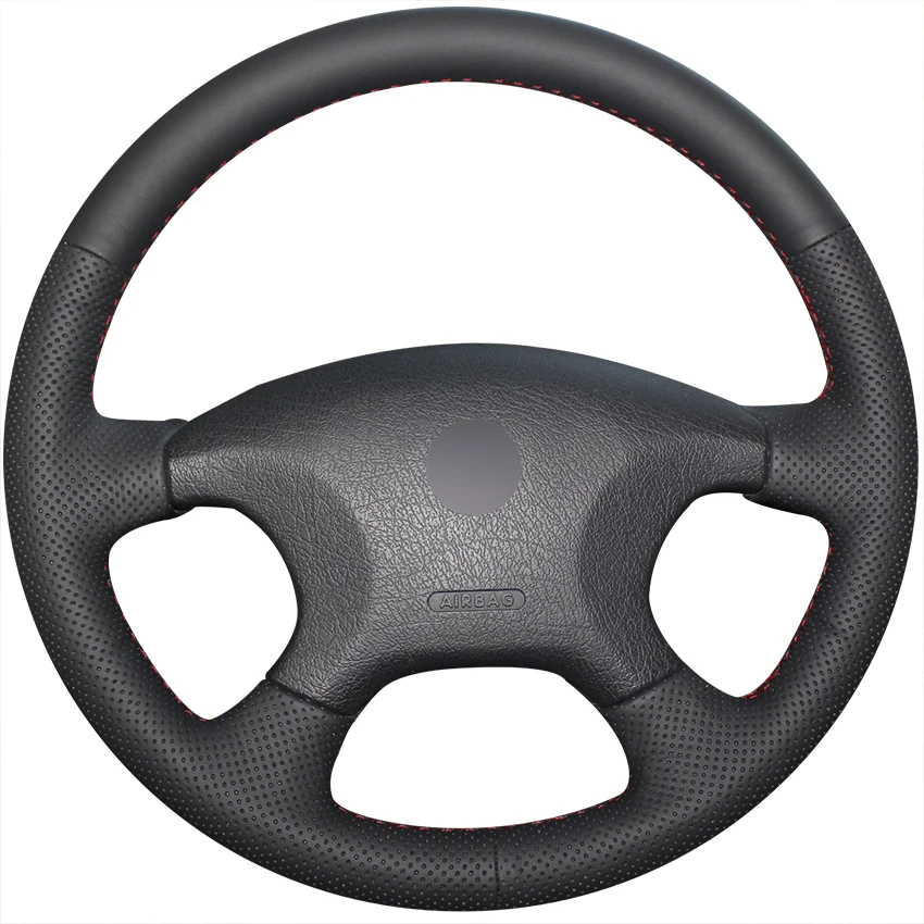 Coprivolante Per Auto Personalizzato In Pelle Nera Cucita A Mano Per Citroen Elysee C-Elysee Citroen Xsara Picasso