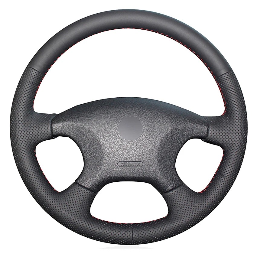 Coprivolante Per Auto Cucito A Mano In Pelle Artificiale Nera Per Citroen Elysee C-Elysee Citroen Xsara Picasso