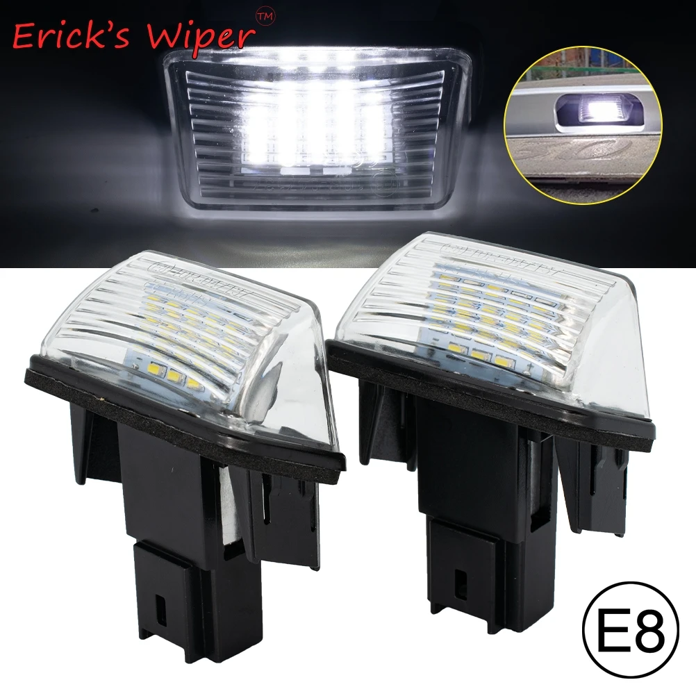 Ener'S Wiper 2Pcs Led Targa Luce Lampada Per Citroen C3 C4 C5 Berlingo Saxo Xsara Picasso Per Peugeot 206 207 306
