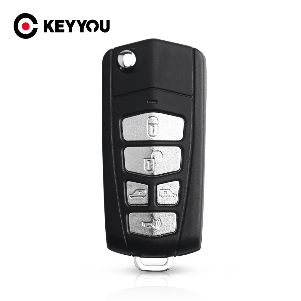 Keyyou Sostituzione 5 Pulsanti Modificato Flip Folding Key Shell Case Per Kia Sedona Mini Van Fob Car Key Cover Case