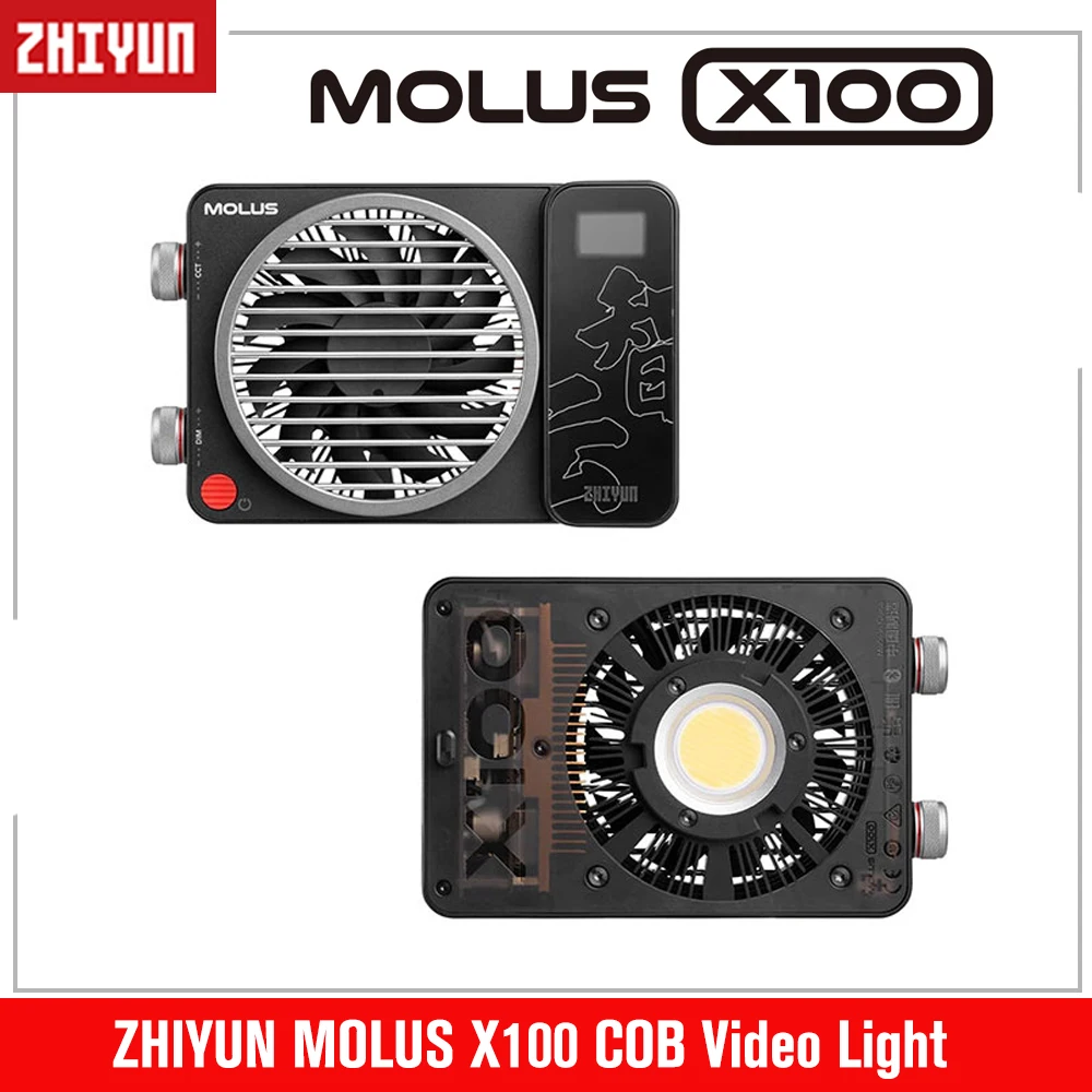 Zhiyun Molus X100 Cob Video Light 100W Led Portatile Pocket Light Outdoor Photo/Video Shooting Photography Lighting