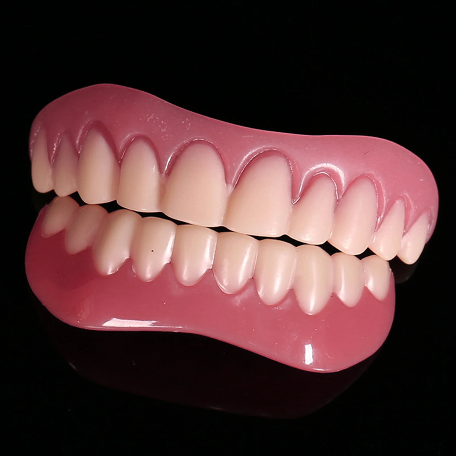 Denti Per Protesi Impiallacciatura Sorridente Istantanea Sbiancamento Dei Denti Bretelle Per Protesi Dentarie Denti Inferiori Superiori Temporanei Den