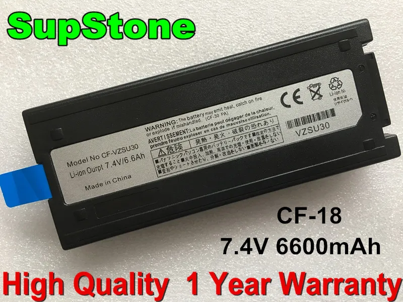6600Mah Batteria Del Computer Portatile Per Panasonic Toughbook Cf-Cf-18 Supstone Nuovo Cf-18 Cf-Vzsu30B Cf-Vzsu30Bu Cf-Vzsu30A Cf-Vzsu30U Cf-Vzsu30