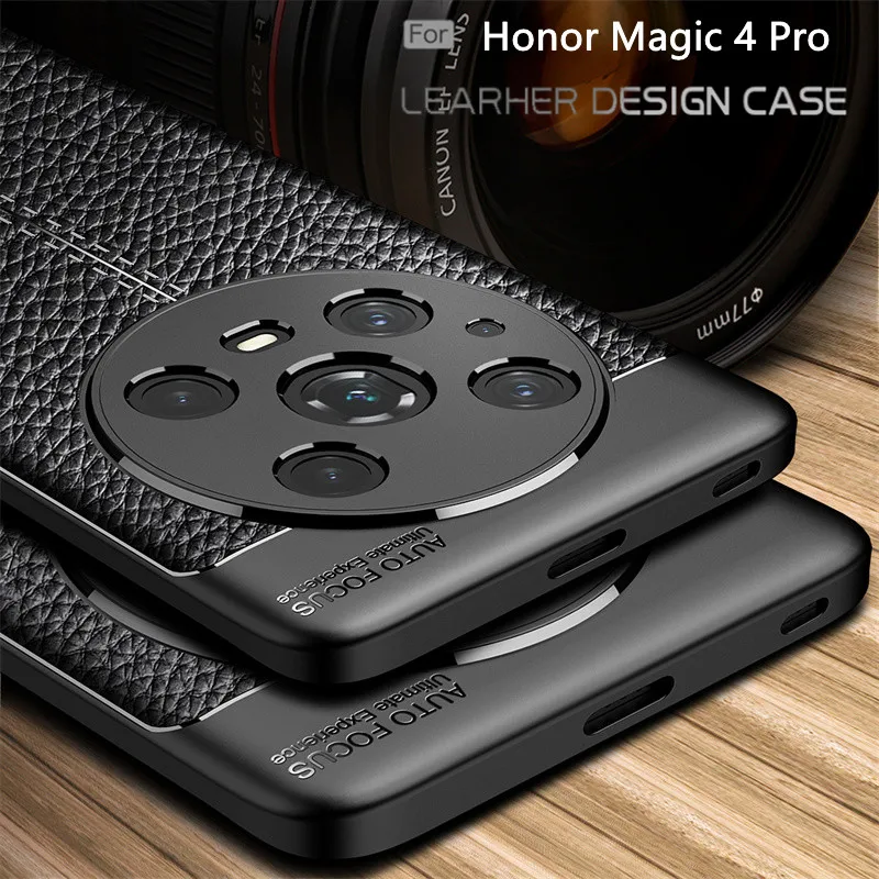 Per Honor Magic 4 Pro Custodia Cover Huawei Honor Magic 4 Pro Capas Cover Posteriore Morbida In Pelle Tpu Per Honor Magic 4 Pro Fundas 6.81"