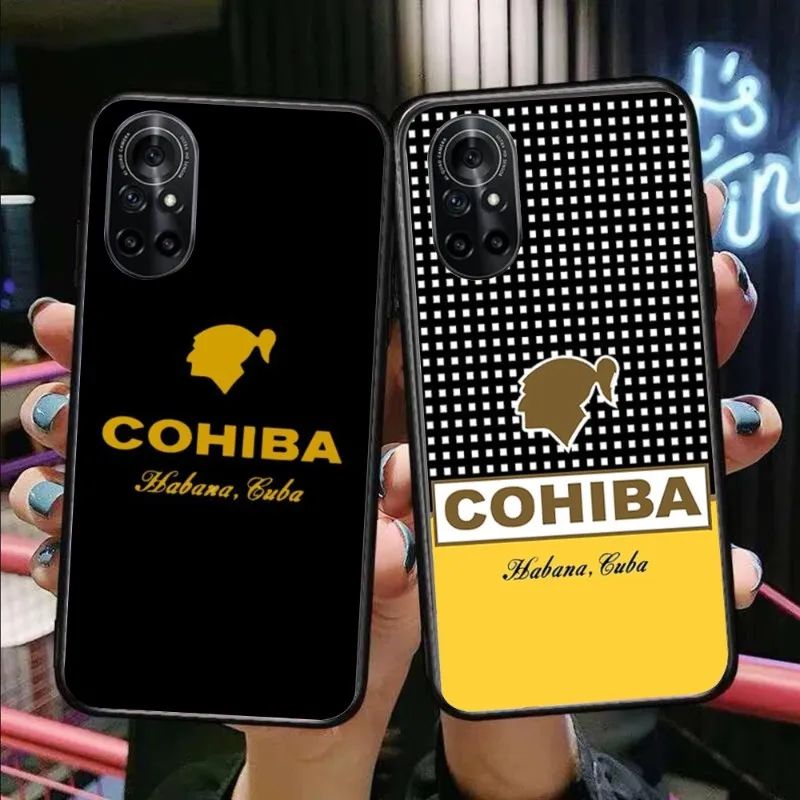 C-Cohiba Custodia Per Telefono Di Lusso Per Honor 70 50 20 7S X9 X8 X7 Magic 4 3 Pro Cover Morbida Nera Funda Shell