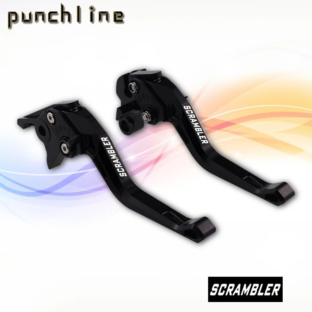 Misura Per Scrambler Cafe Racer 2017 Scrambler Cafe Racer Moto Accessori Cnc Leve Frizione Freno Corto Maniglia Regolabile