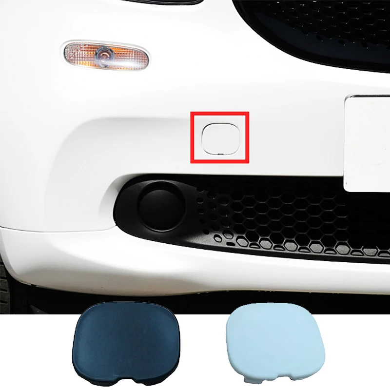Nuovo Abs Auto Anteriore Paraurti Posteriore Gancio Di Traino Coperchio Dell'Occhio Per Smart 453 Fortwo Forfour 2015 2016 2017 2018 2019 Accessori Es
