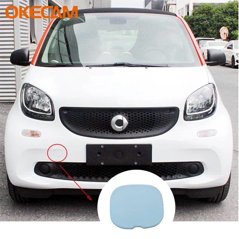 Copertura Del Cappuccio Dell'Occhio Del Gancio Di Traino Del Paraurti Posteriore Anteriore Dell'Automobile Adatta Per Smart 453 Fortwo Forfour 2015 20
