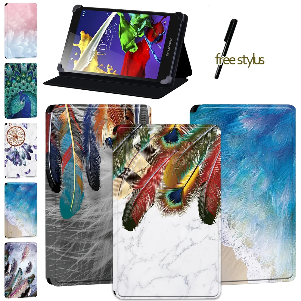 Custodia Per Tablet Piuma Per Lenovo Tab 2 A7-10/Tab 2 A7-10F/Tab 2 A8/A10-70/Tab 4(8/8 Plus/10 /10 Plus)/Tab 3 7 Essential/Tab 3 10.1