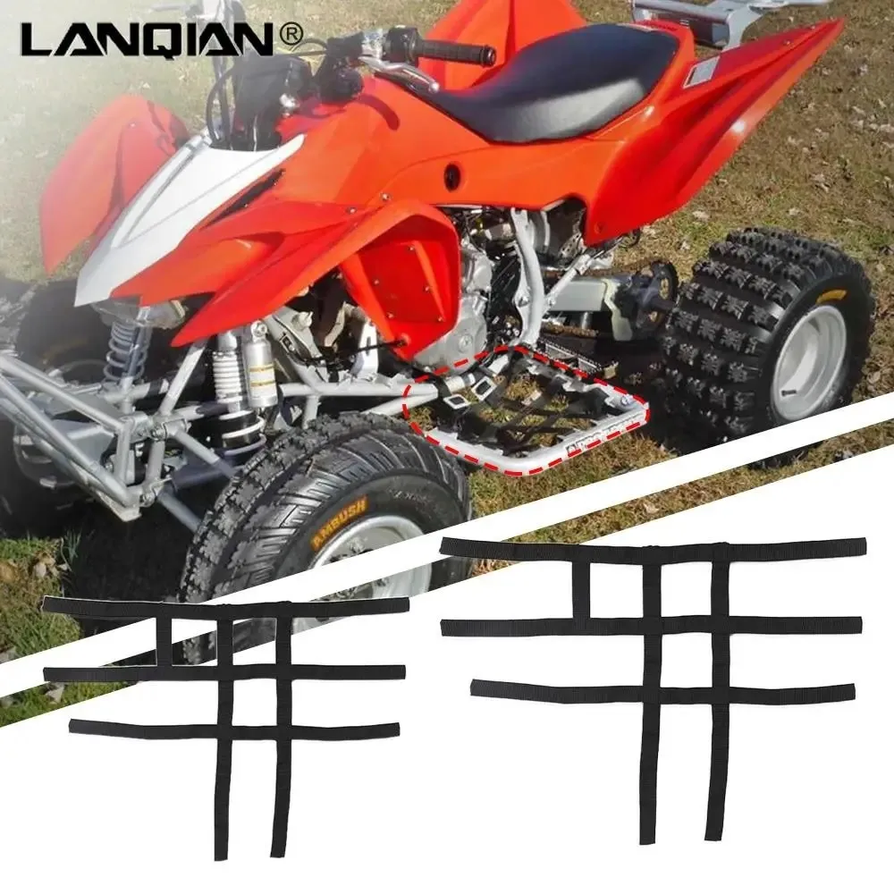 Moto Per Honda Trx400Ex Trx400X Trx450Er Trx450R Trx 400Ex Nerf Bar Nets Nylon Impermeabile Atv Toolkit Per Polaris Per Pred