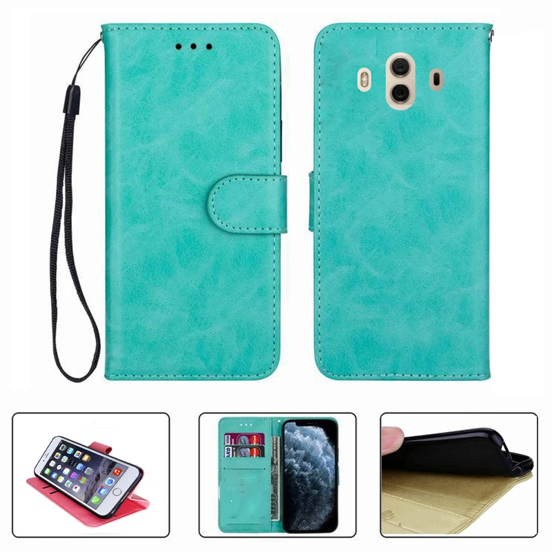 Per Huawei Mate 10 Alp-L29, Alp-L09 Alp-Al00 Alp-Tl00 Custodia A Portafoglio Custodia Protettiva In Pelle Di Alta Qualità