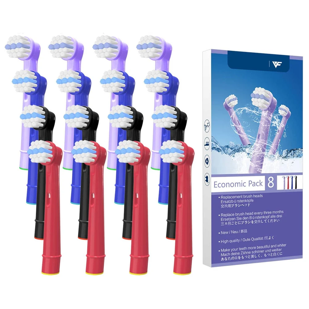 Testine Per Spazzolino Compatibili Con Oral B 7000/Pro 500/1000/3000/8000/ 9000, Vitality Dual Clean ,Trizone ,Advance Power,Triumph