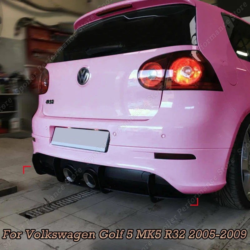 Per Volkswagen Golf 5 Mk5 R32 2005-2009 Auto Paraurti Posteriore Diffusore Labbro Splitter Laterale Posteriore Spoiler Trim Body Kit Accessori