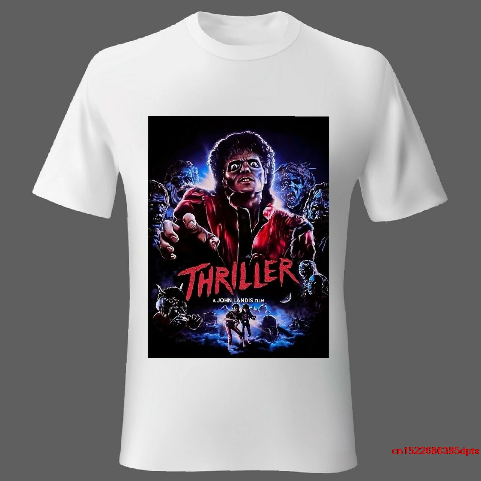 T-Shirt Da Uomo Movie Music Michael Jackson Thriller Uk Unisex Ladies S M L Xl 2Xl T-Shirt Da Uomo Tee