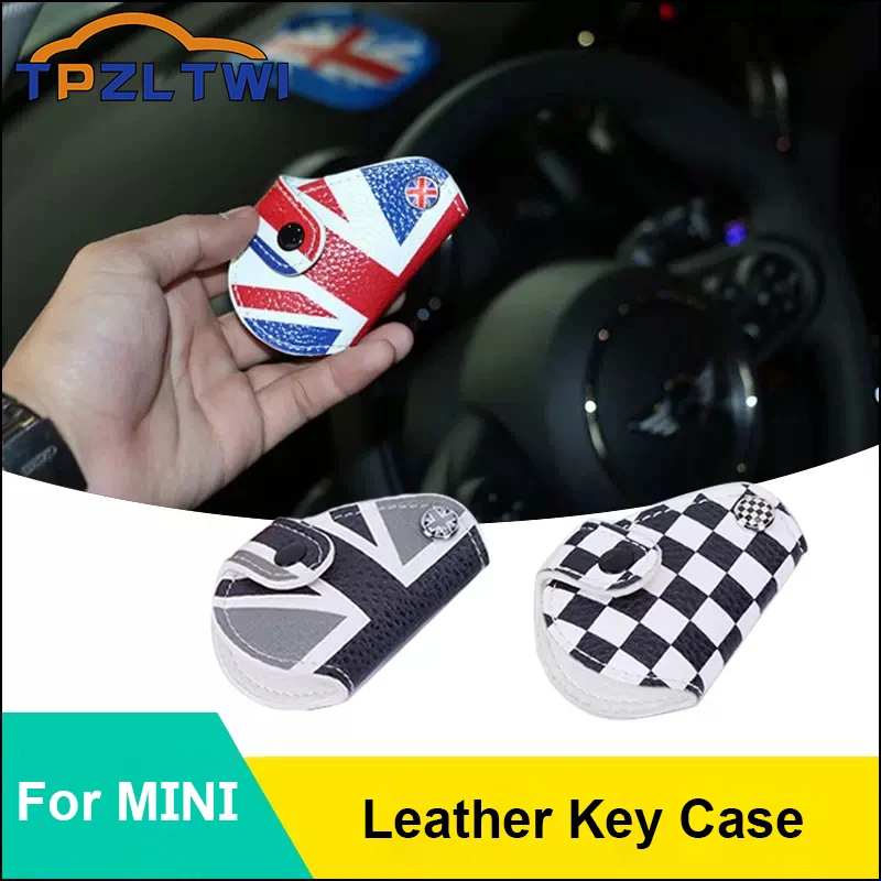 Per Bmw Mini Cooper Countryman Paceman Portachiavi In Pelle Per Auto Smart Keyless Remote Control Fobs Protector Cover Portachiavi Holder