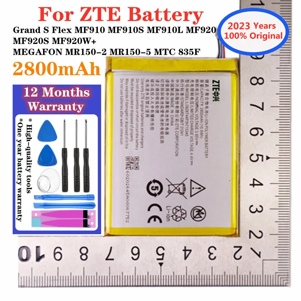 Batteria Originale 2800Mah Per Zte Grand S Flex Mf910 S Mf910L Mf920 S Mf920W + Megafon Mr150-2 Mr150-5 Mtc 835F