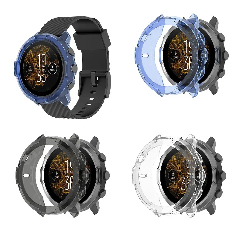 Custodia Protettiva In Tpu Per Suunto 7 Custodia Protettiva Sportiva Gps Shell Smart Watch Bracciale Cover Protettiva Colorata