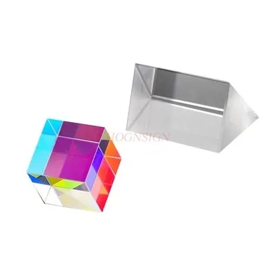 2 Pz Prisma Di Colore Grande 25 Cubo Di Luce Cubo Universo Cubo Di Rubik Prisma Ciondolo Look Arcobaleno Foto Prisma
