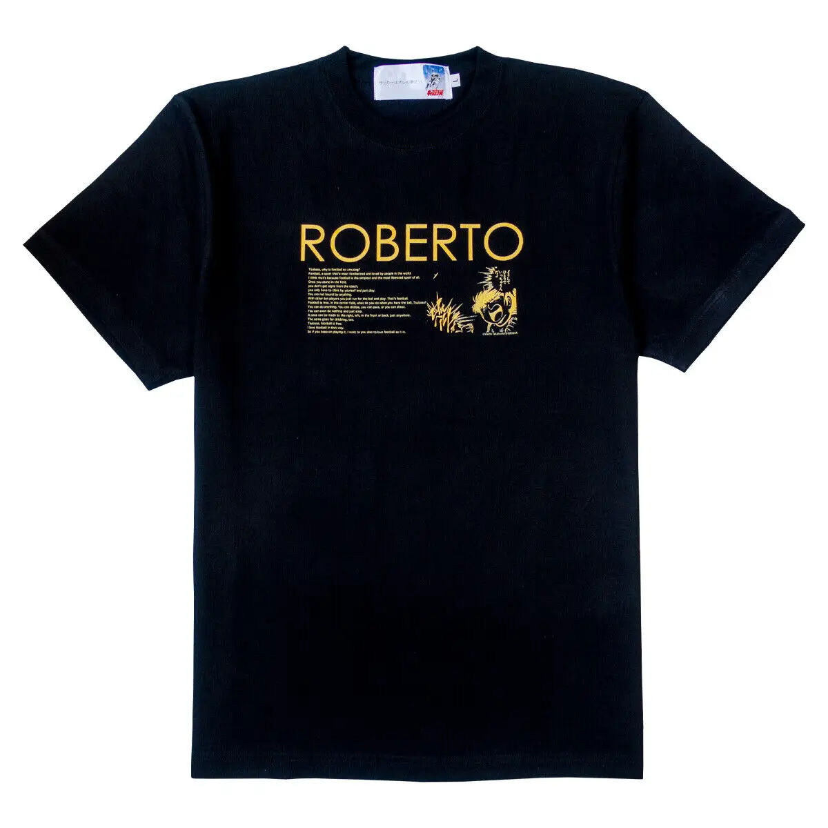 Maglietta Presale Captain Tsubasa Robert Hongo Cosplay Unisex Nero