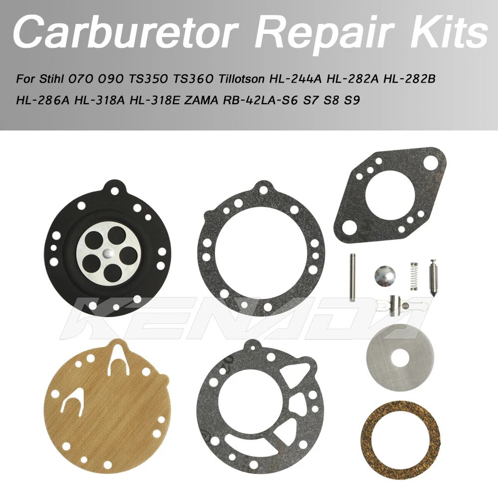 Per Stihl 070 090 Ts350 Ts360 Tillotson Hl-244A Hl-282A Hl-282B Hl-286A Hl-318A Hl-318E Zama Rb-42La-S6 Kit Di Riparazione Carburatore
