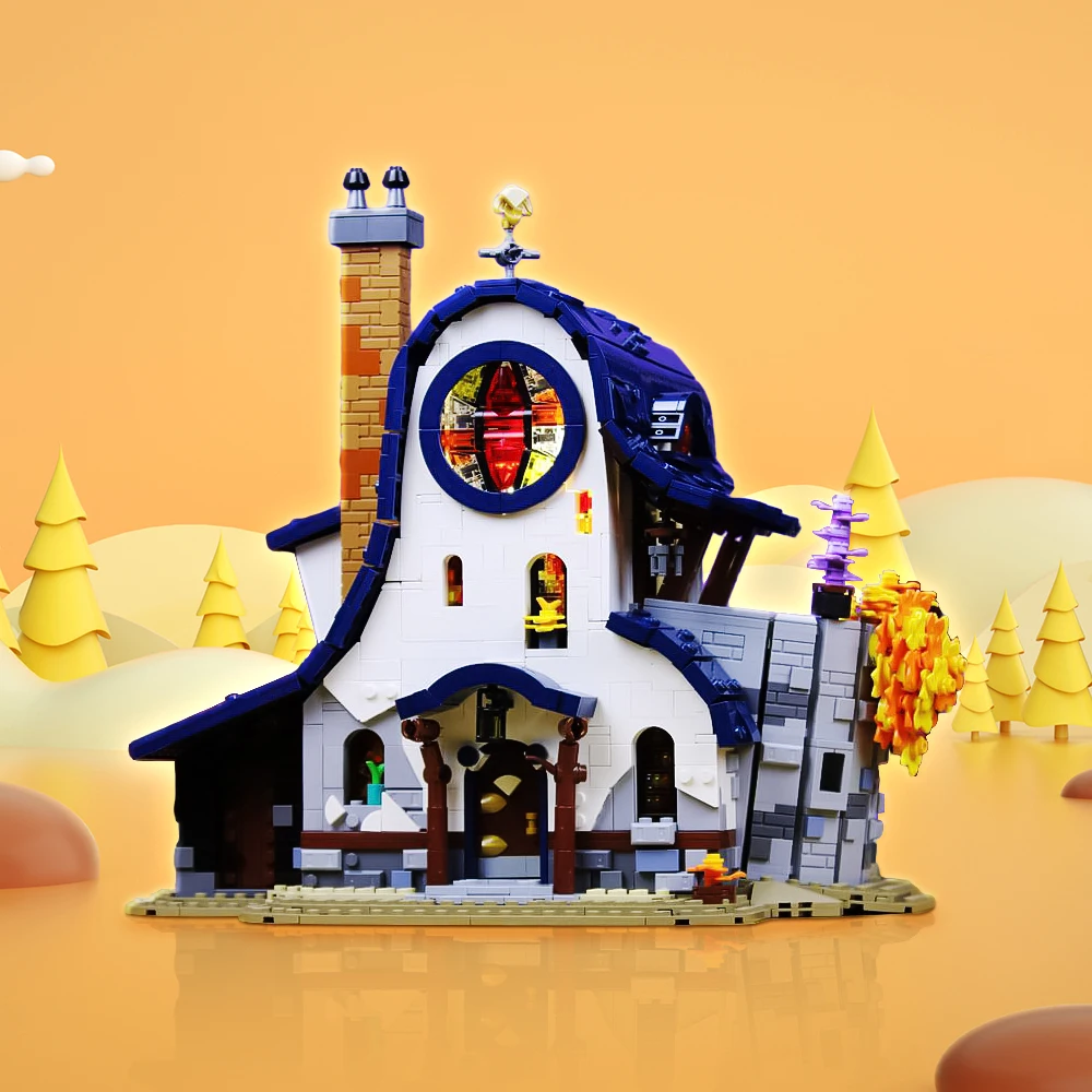 Moc Owl House Model Building Blocks Eda Owl House Bricks Vintage Fantasy Cabin Blocks Giocattoli Educativi Per Regalo