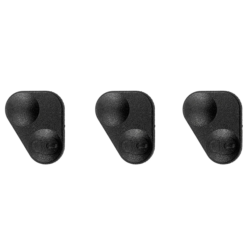 3X Rubber 2-Button Remote Key Fobs Pad Cover - Ywc000300 Per Land/Range Rover P38 Nero