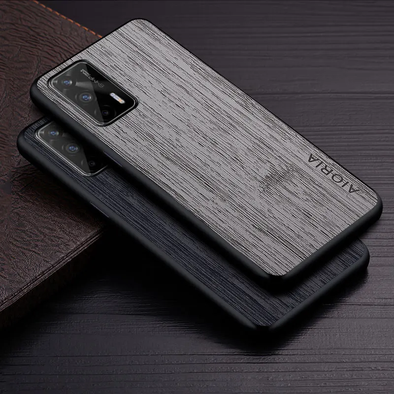 Custodia Per Oppo Realme Gt Neo Flash 5G Funda Bamboo Wood Pattern Custodia In Pelle Per Telefono Coque Di Lusso Per Oppo Realme Gt Neo Custodia Capa