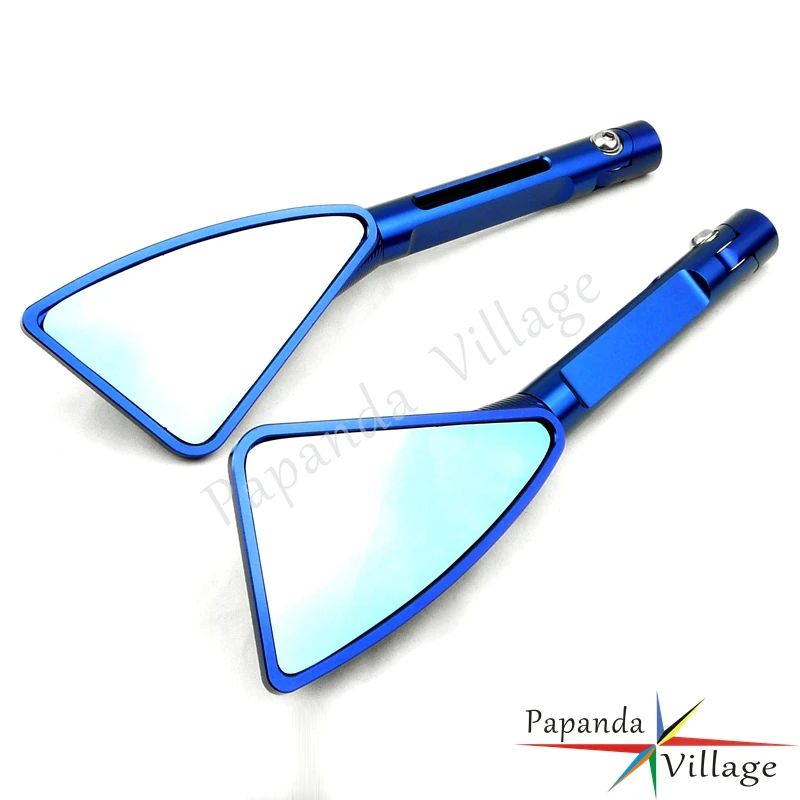 Papanda Moto Blu Dirt Bike Retrovisore Tomok Specchi Laterale Specchio Per Kawasaki Z750 Z1000 Yamaha Mt Fz Honda Suzuki