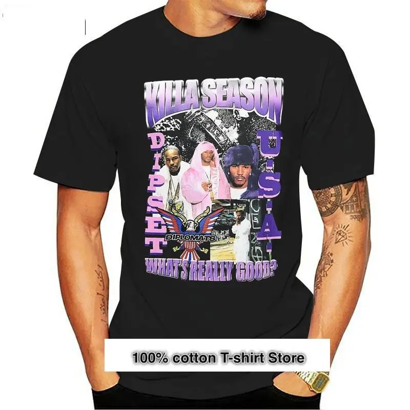 Cam'Ron-Camiseta De Manga Corta Para Adultos, Camisa Deferal De Piel Rosa, Talla S - 2Xl
