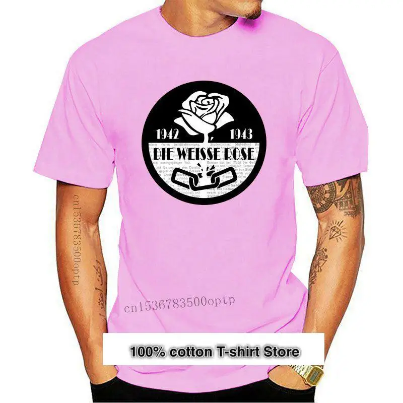 Camiseta De Resistencia Rosa Blanca, Camiseta Antifascsta De La 2.