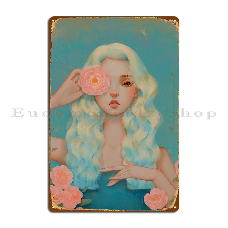 Rosa Multiflora Metal Sign Garage Murale Iron Wall Decor Placche Tin Sign Poster