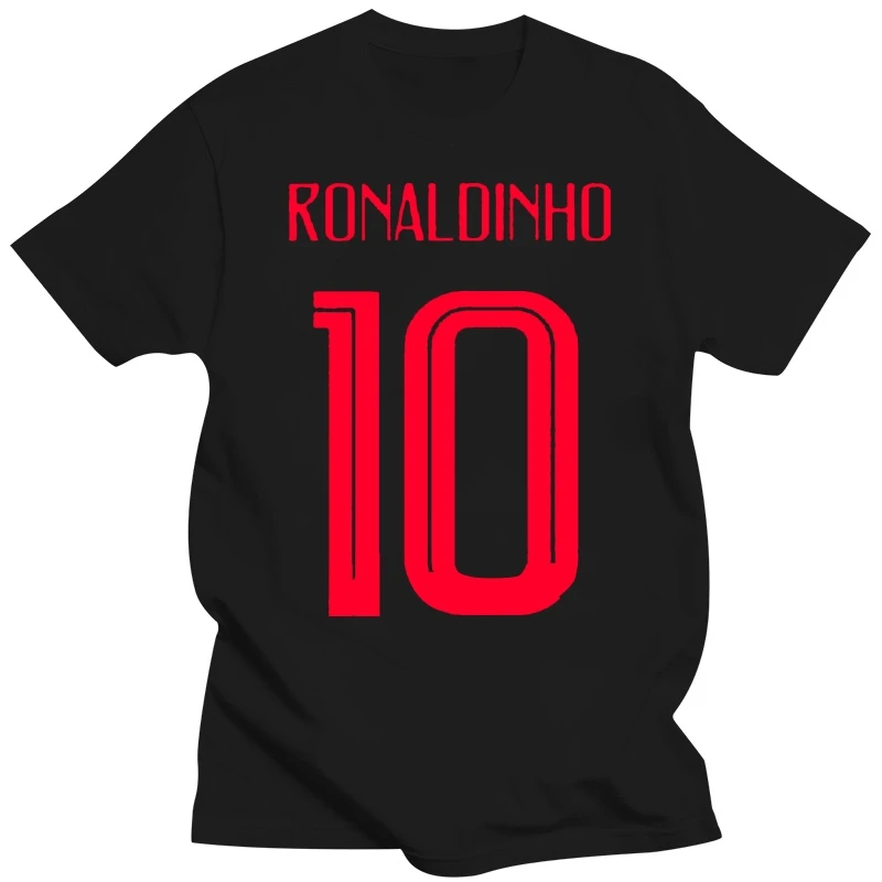 New Russia World Match Cup Brasile Ronaldinho Numero 10 Sporty Jersey Summer T Shirt Mens Fans Goal Tee Coppia