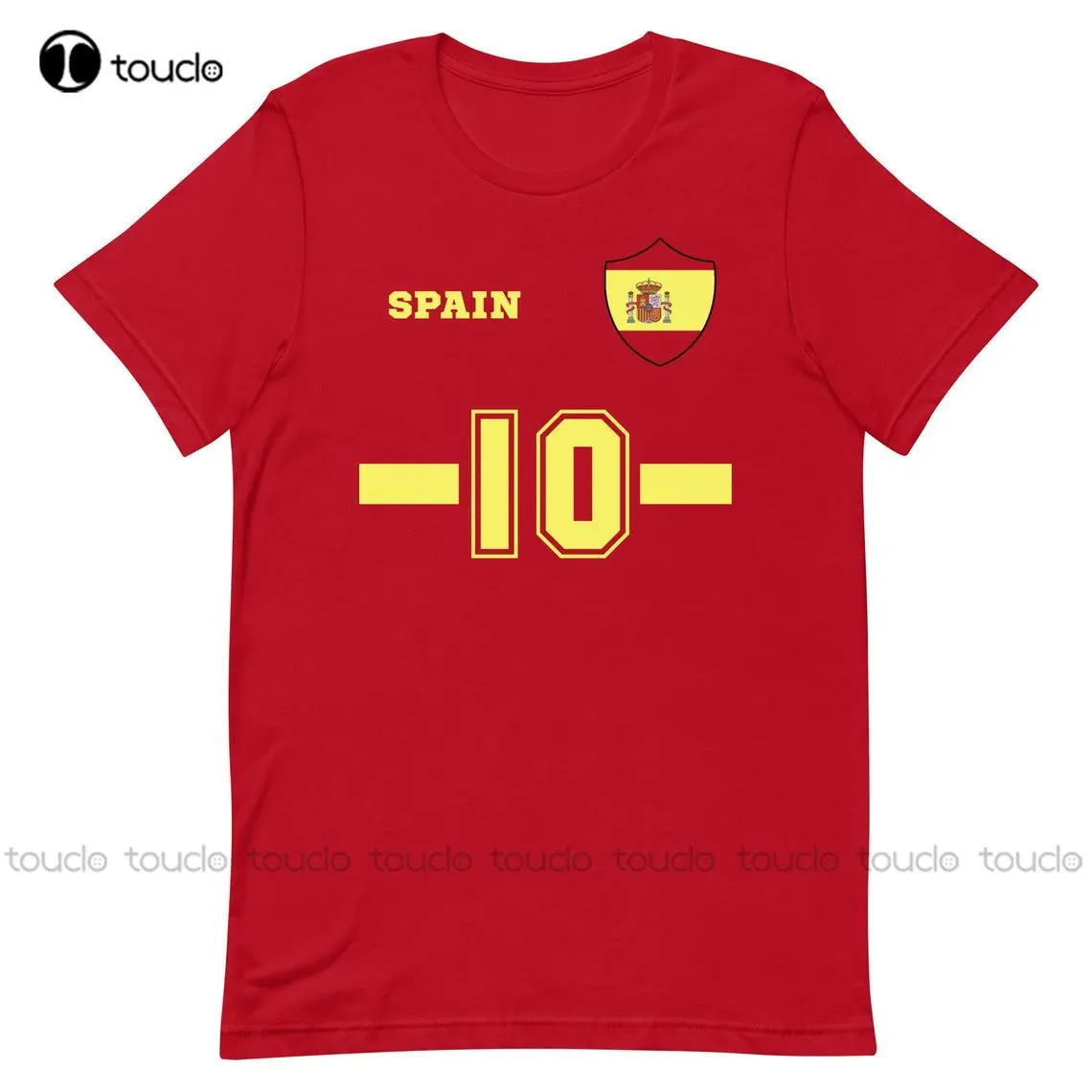 Camicia Spagna Maglia Da Calcio Spagna Personalizzata Camicia A Ventaglio Da Torneo Di Calcio In Spagna Personalizza Il Tuo Numero Regalo Di Natale Xs