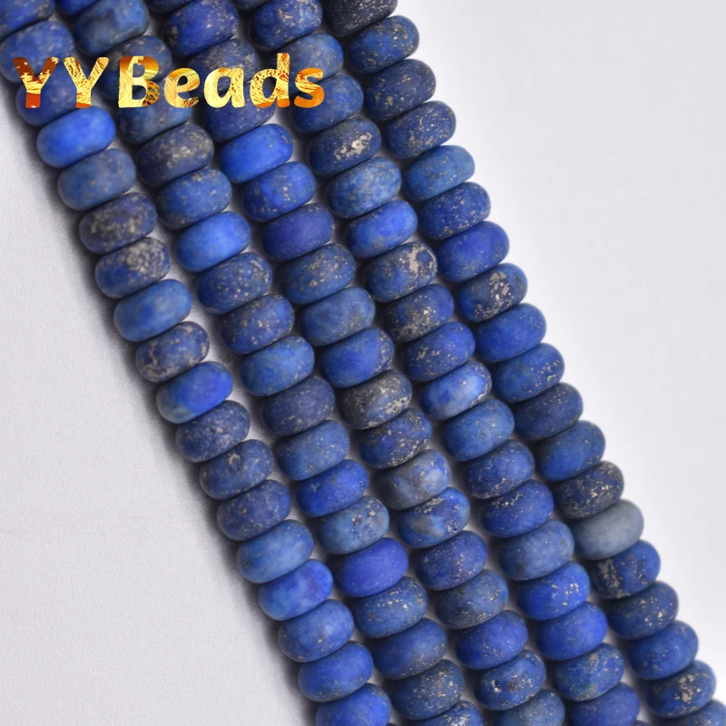 5A Pietra Naturale Opaca Lapislazzuli Blu Perline Piatto Ovale Lapislazzuli Branelli Allentati Per Fare Gioielli Fascini Bracciali 15 "4X6Mm