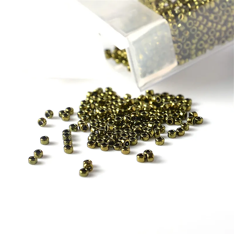 1.5Mm 10G Japan Toho Round Seed Beads 15/0 Metallic Color Gold-Plate Glass Seed Bead Per Il Cucito Creazione Di Gioielli Fatti A Mano