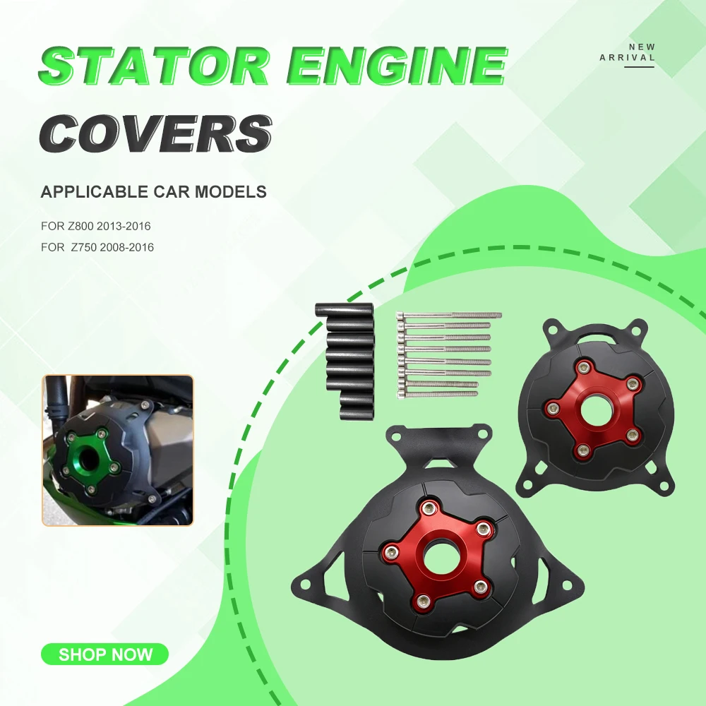 Per Kawasaki Z800 Coperchio Statore Motore Protezione Lato Sinistro E Destro Per Kawasaki Z800 2013-2020 Coperture Protettive Protezione Motore Z800