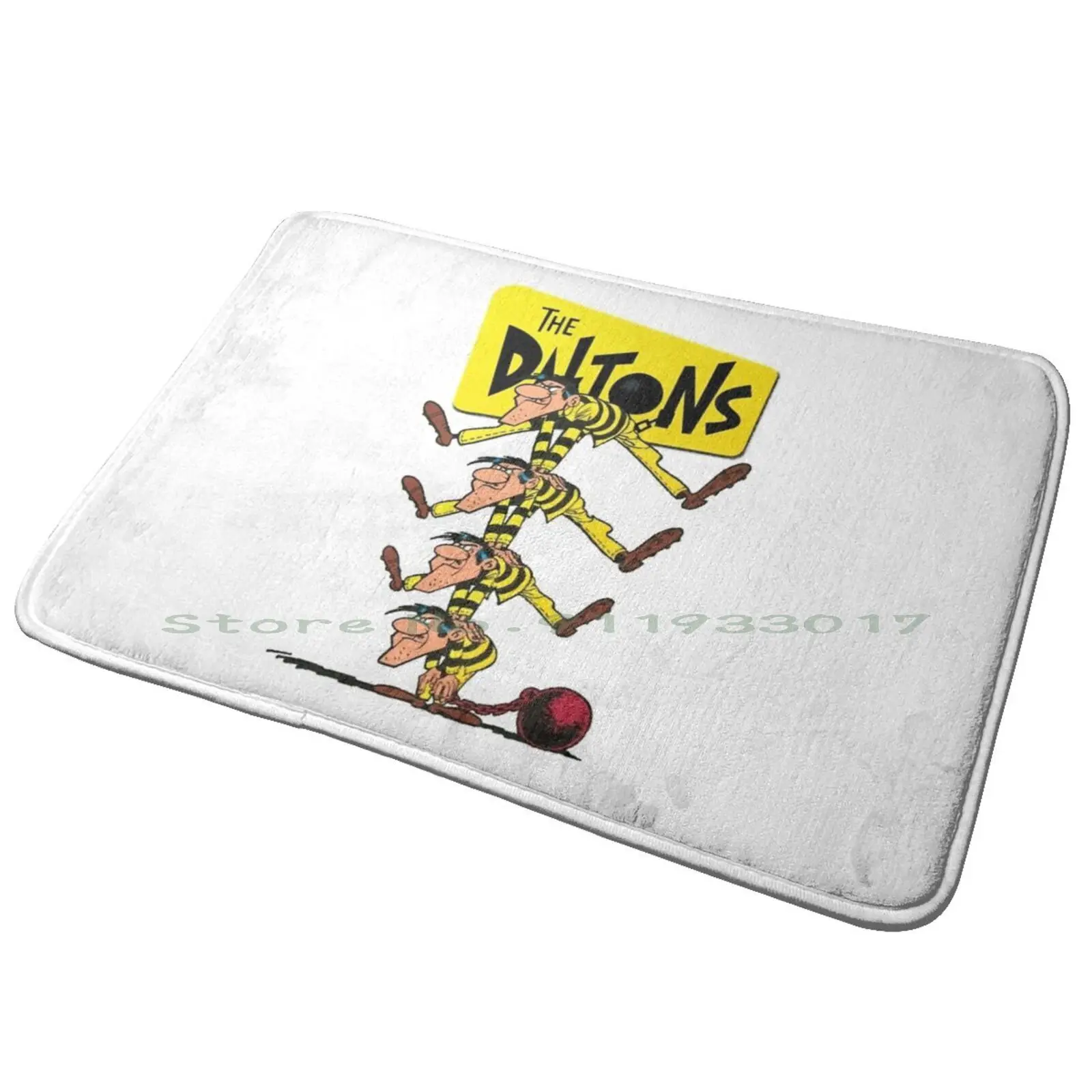 Vuoi Più Fuori Dalla Tua Vita Lucky Luke , Lucky Luke , Lucky Luke! Tappetino Per Porta D'Ingresso Tappetino Da Bagno Tappeto In Vinile Nero Hbo Antis